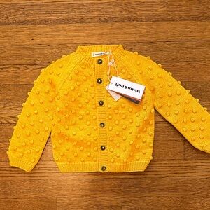 Misha and Puff Popcorn Cardigan NWT